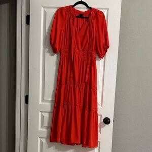 Hot Red Maxi Dress NWOT
